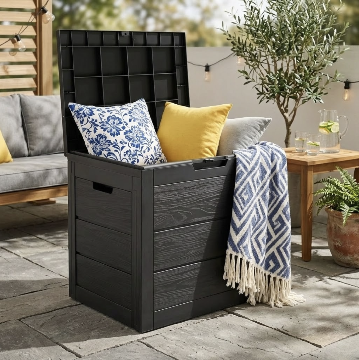 120L Lockable Outdoor Patio Storage Box