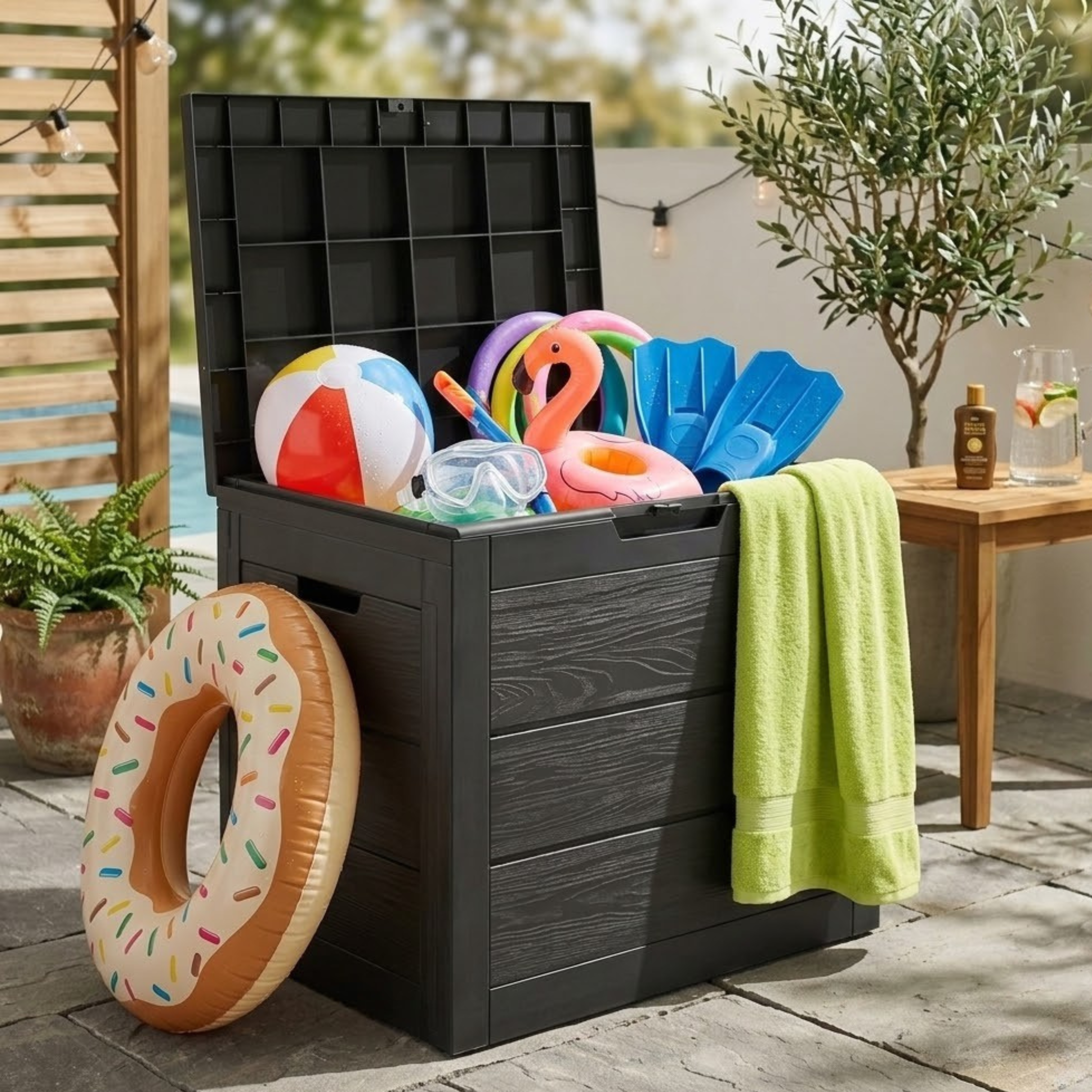 80% off on 120L Lockable Outdoor Patio Storage Box | OneDayOnly