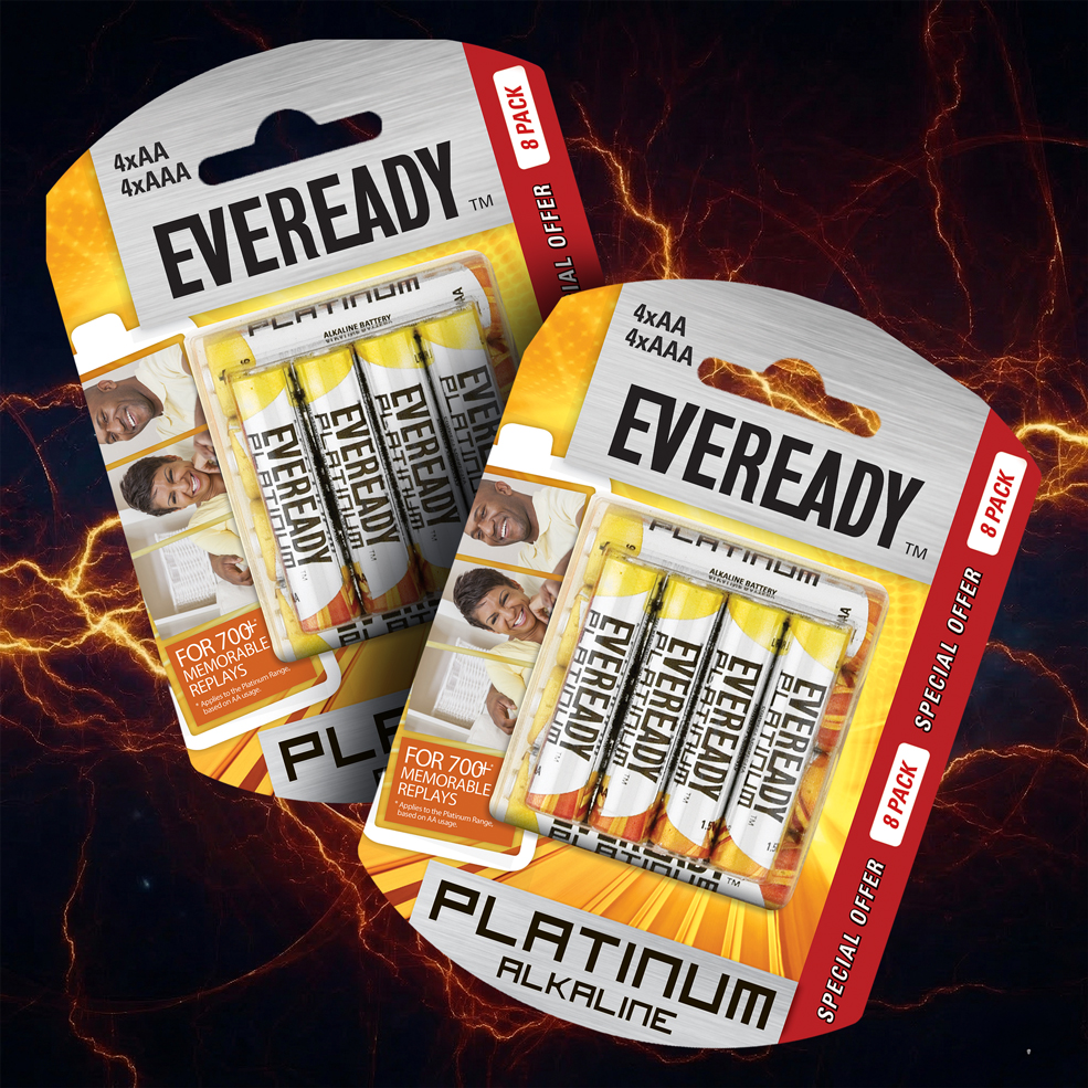 2x 8's AA and AAA Platinum Alkaline Batteries