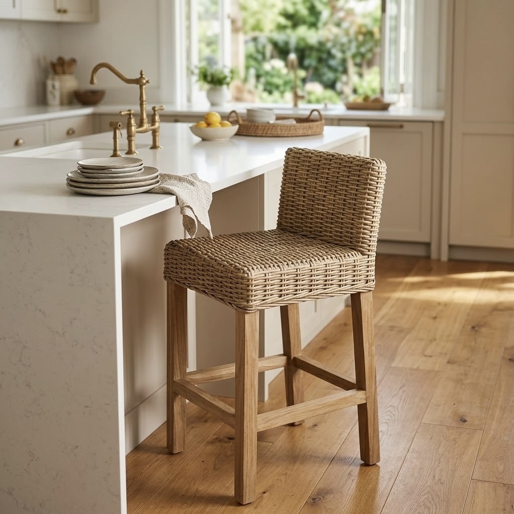 Croco Kubu Rattan Bar Chair