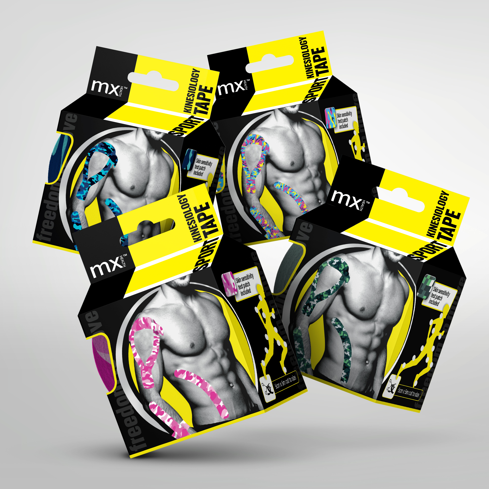 2x Camouflage Kinesio Tapes