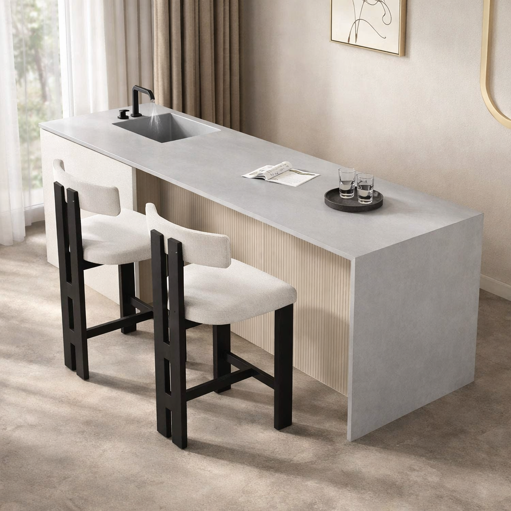 Boucle Tall Bar Stool