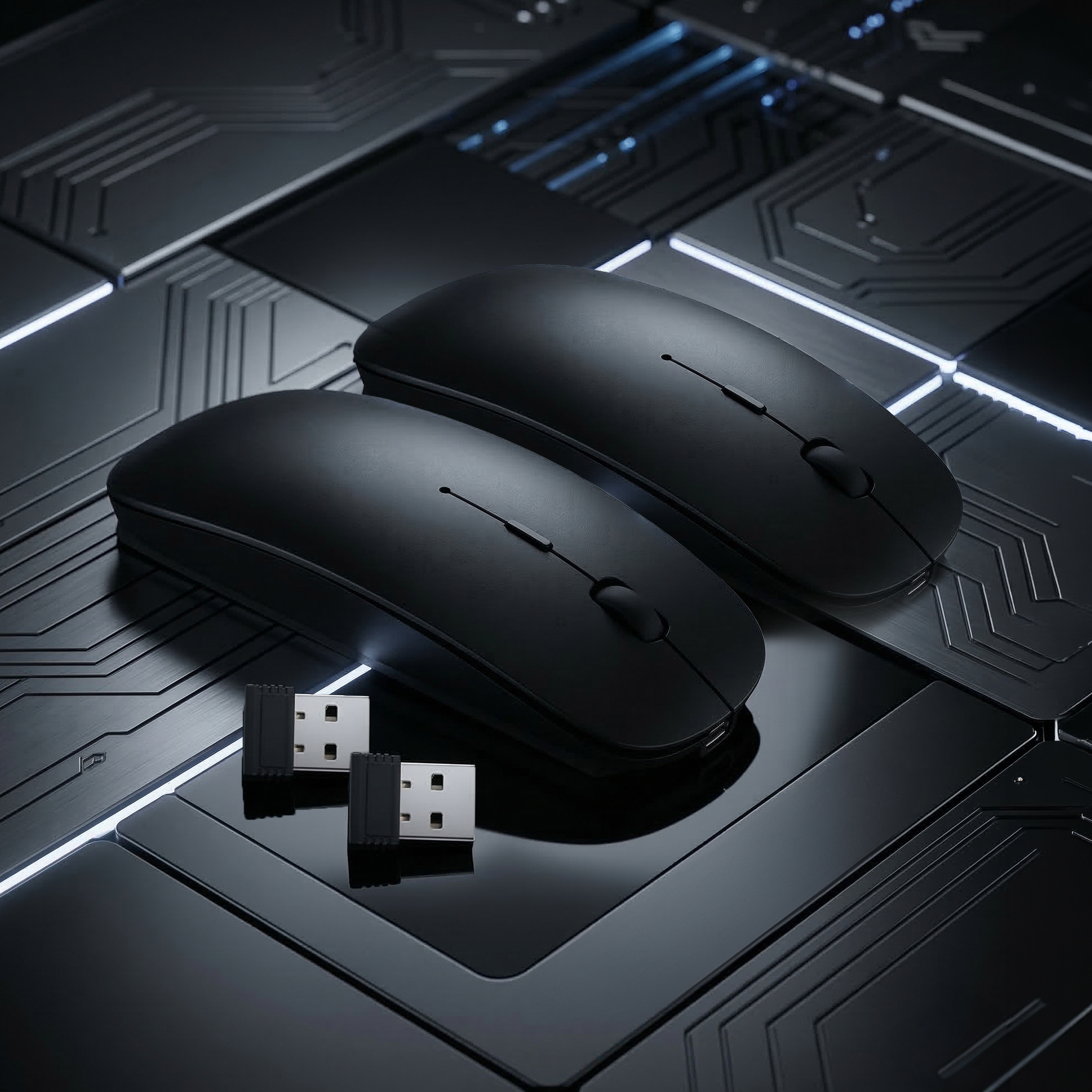 2x Ergonomic Wireless Mice