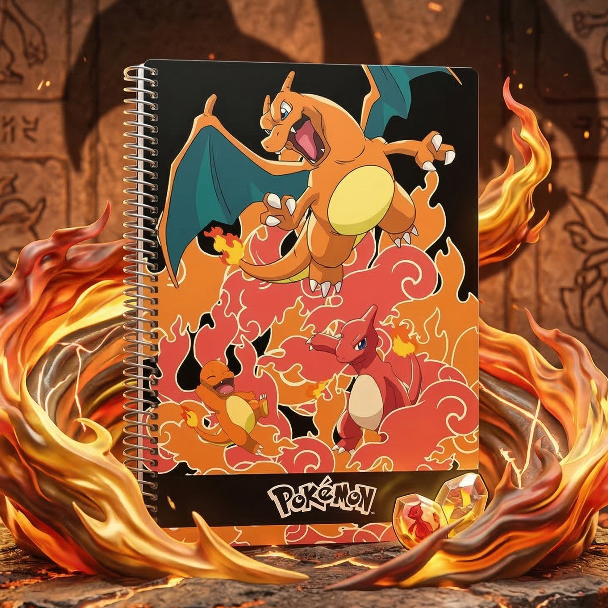 A4 Charmander Spiral Notebook