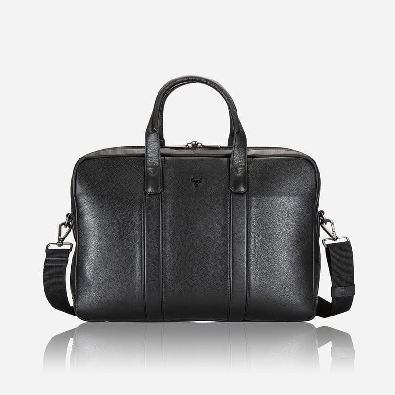 Genuine Leather Double Gusset Laptop Bag