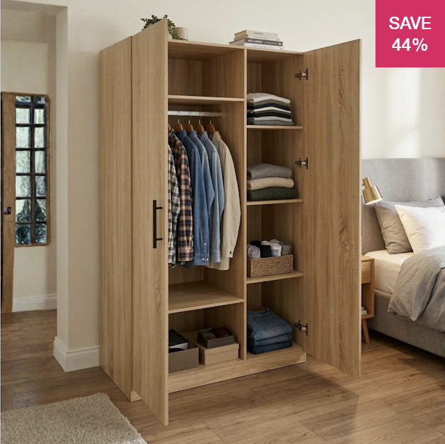 Storage Racks Chm 44% off on Fine Living 2-Door Wardrobe | OneDayOnly