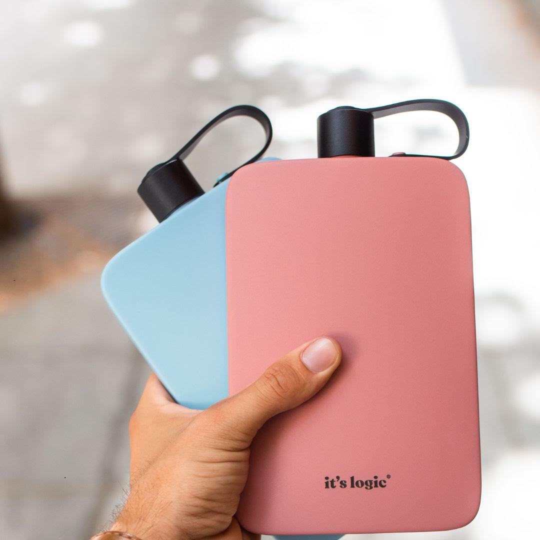 500ml On-The-Go Flat Stainless Steel Bottle