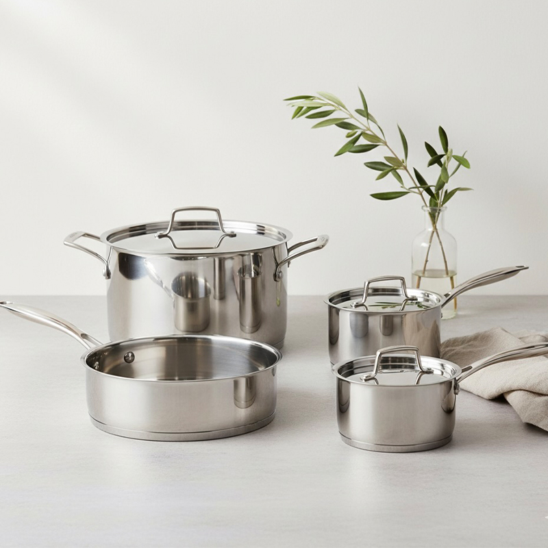 7 Piece Stainless Steel Cookware Set