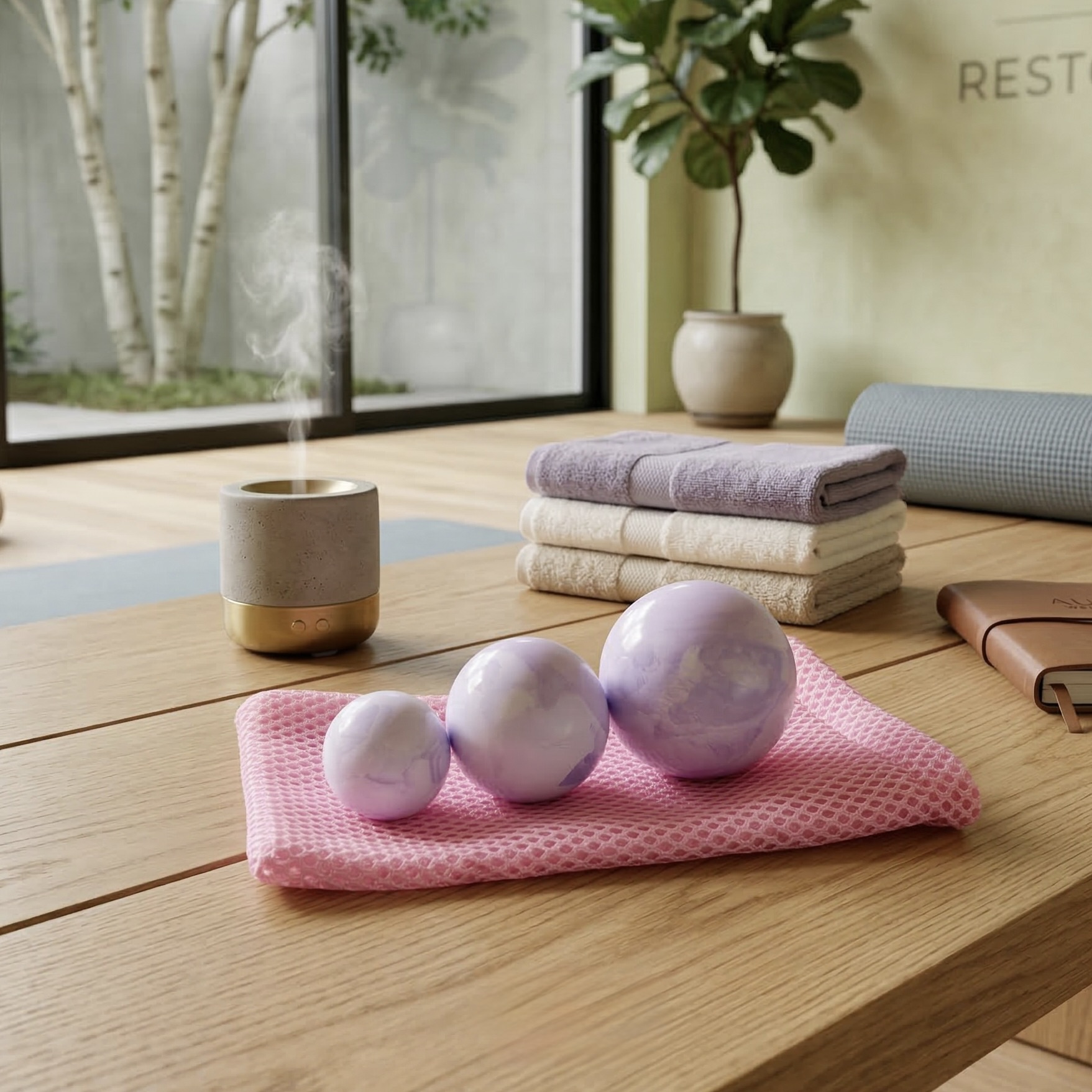 3-Piece Deep Tissue Massage Balls with Storage Bag