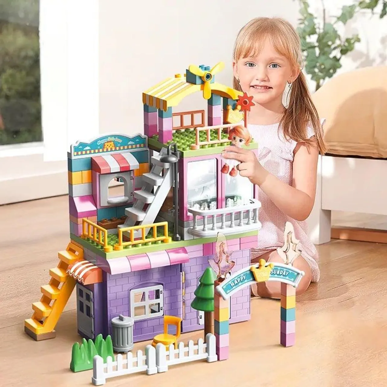 162-Piece Princess's Villa Building Blocks Set
