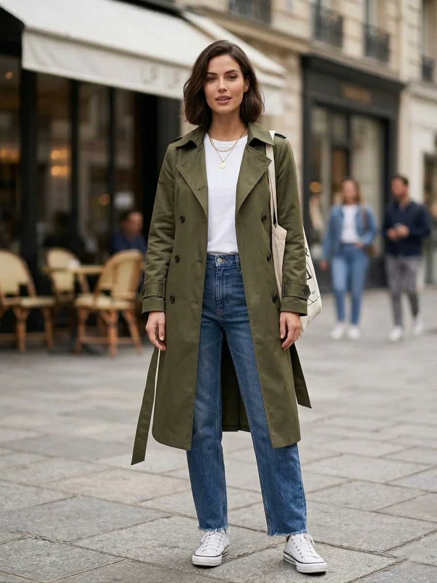 50% off on Zush Ladies Long Trench Coat | OneDayOnly