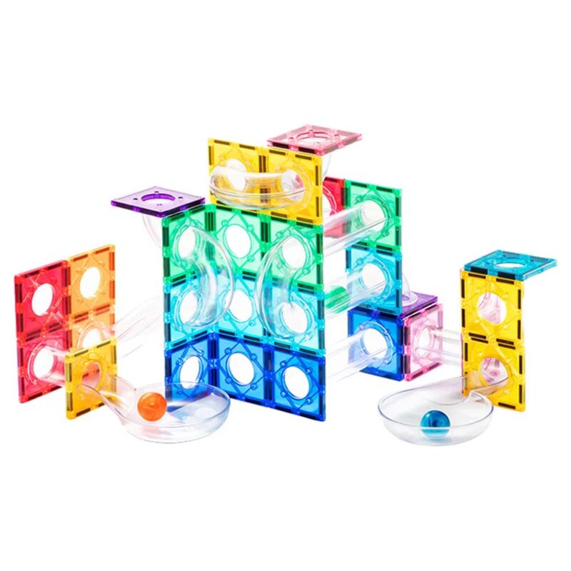 100-Piece Colourful Magnetic Building Tiles Set