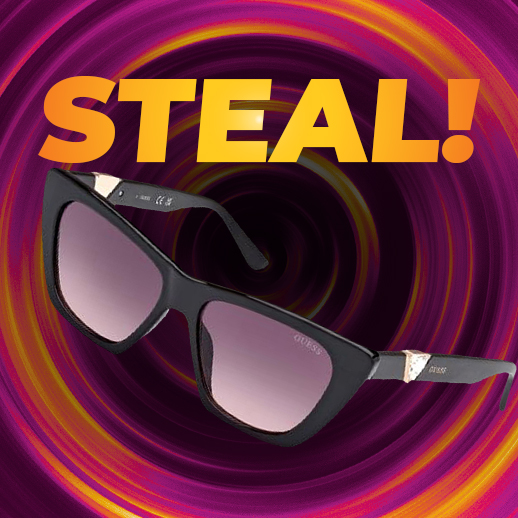 Ladies Sleek Rectangular Sunglasses