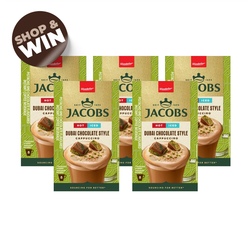 5x 8's Dubai Chocolate Cappuccino Instant Coffee Sachets