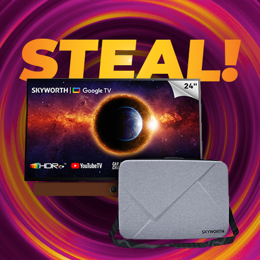 24" FHD Portable Google Smart TV with Built-in Battery and Carrying Case (Model: 24STF6800)