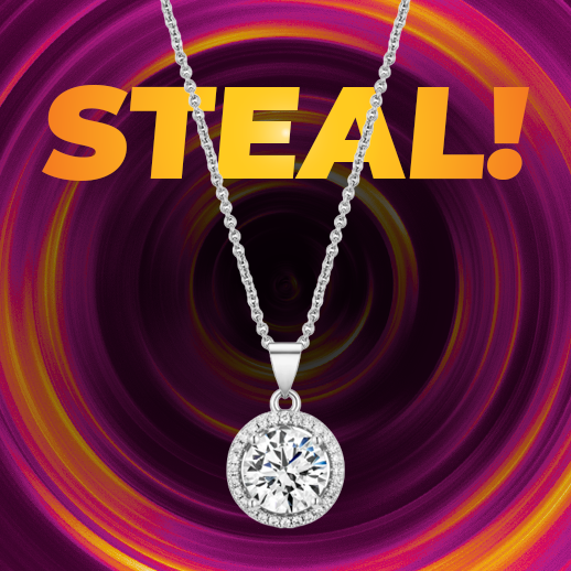 Nadia Necklace with Cubic Zirconia Crystals