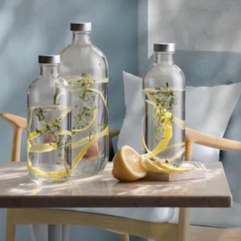 2x 340ml Iconic Glass Bottles