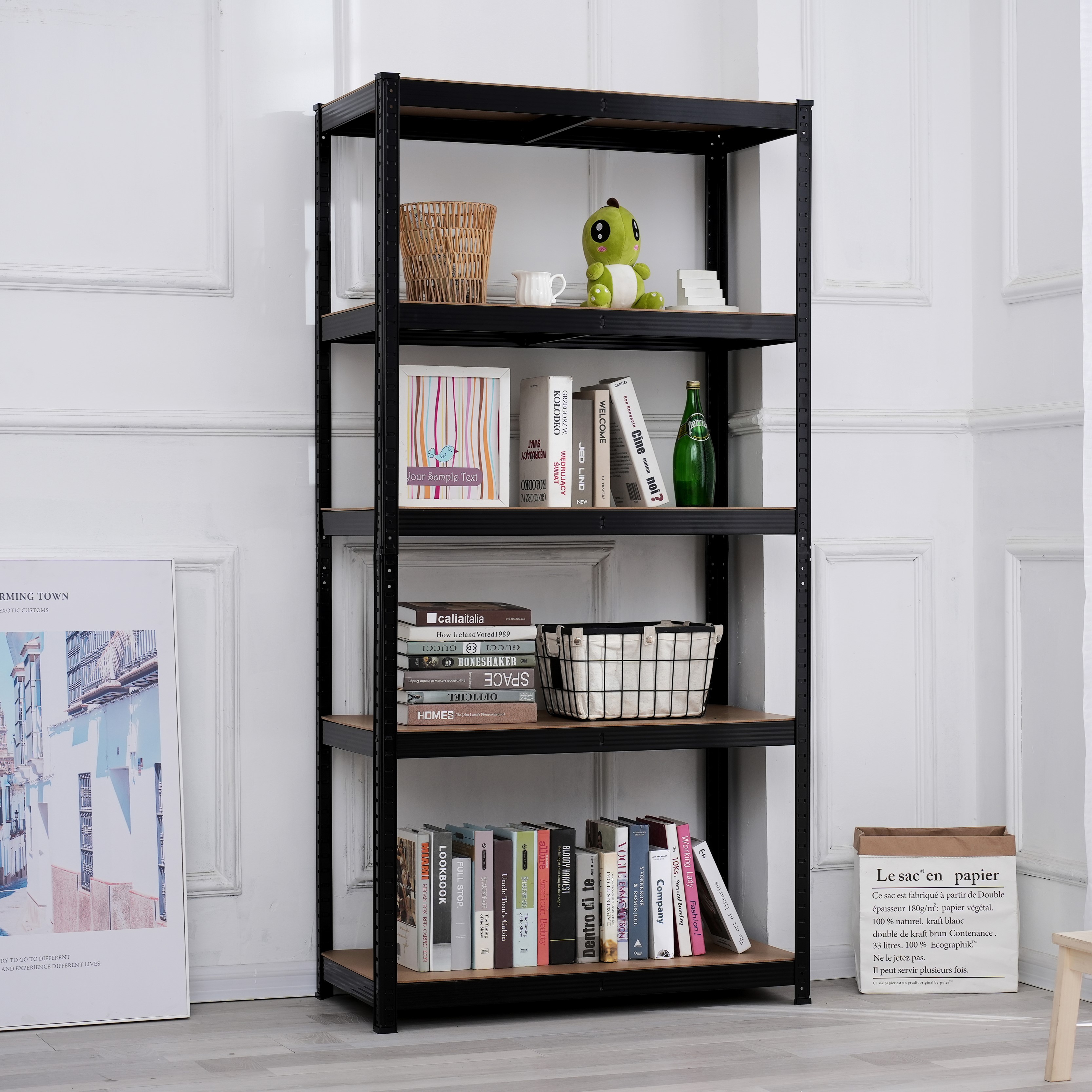 5-Tier Heavy Duty Metal Shelf Unit