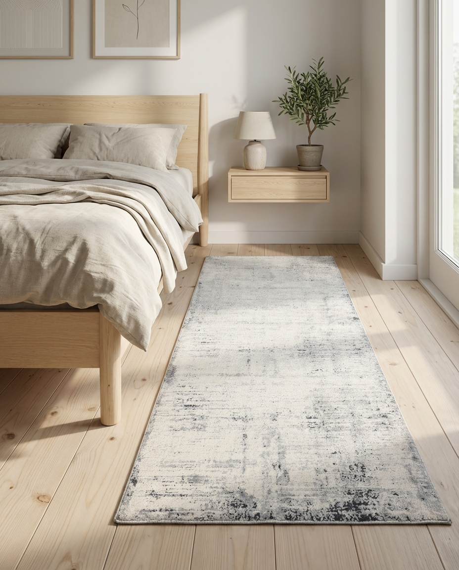 Distressed Abstract Grey Runner