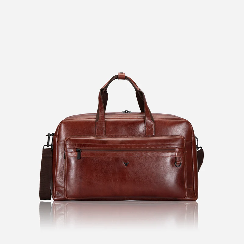 Genuine Leather Weekender Duffel Bag