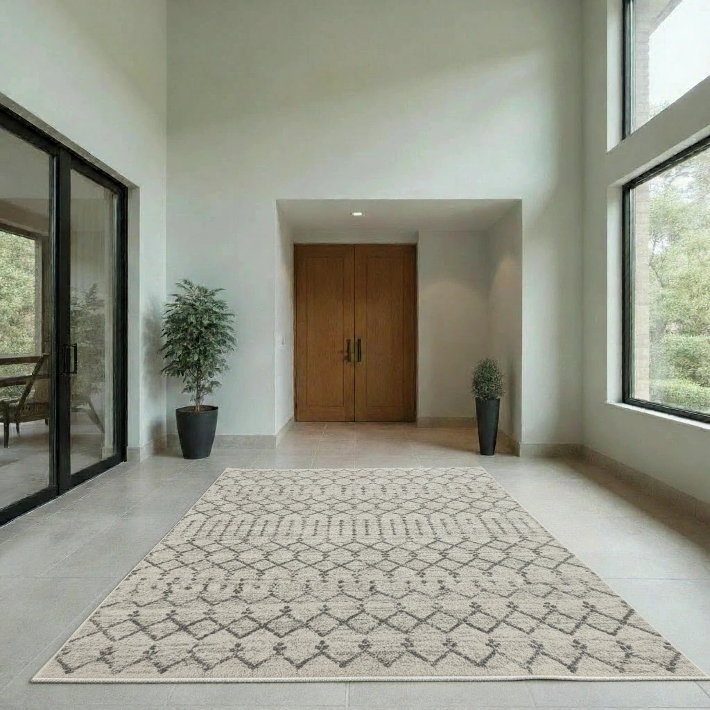 Abstract Trellis Rug