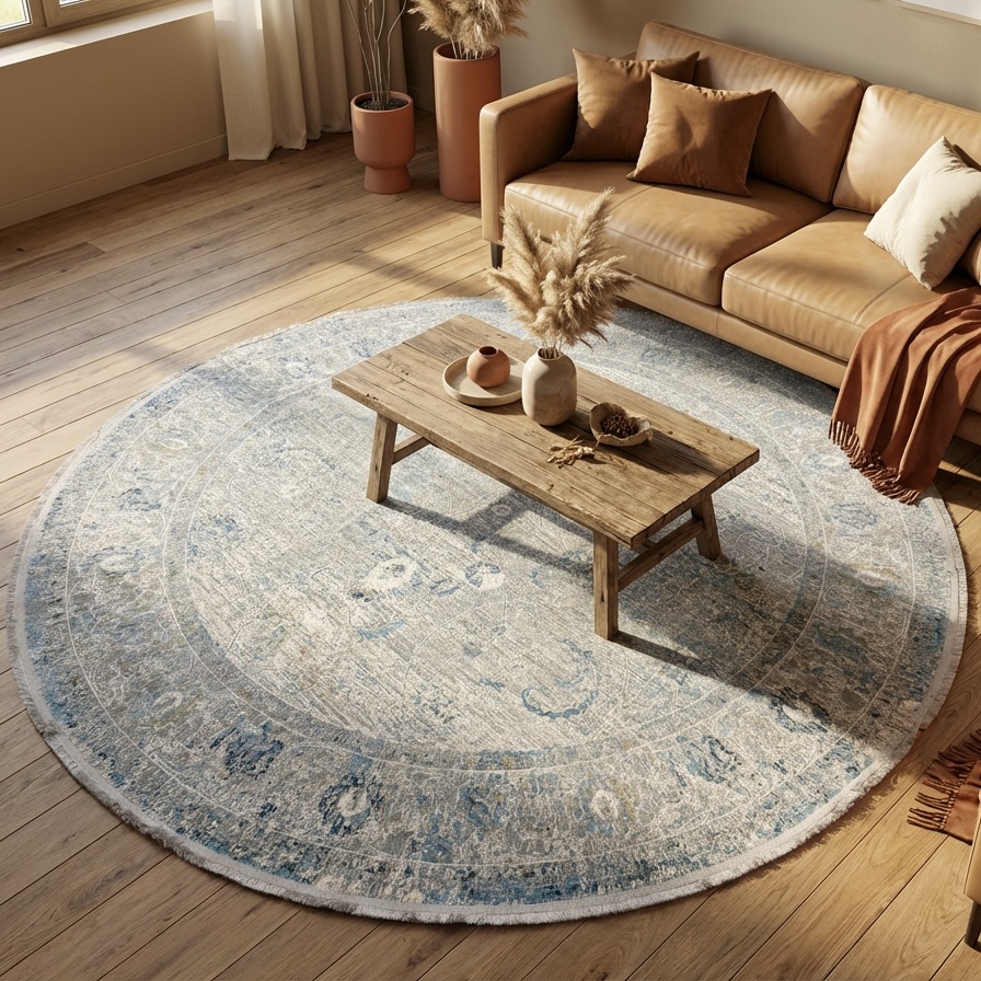 Vintage Round Rug Collection