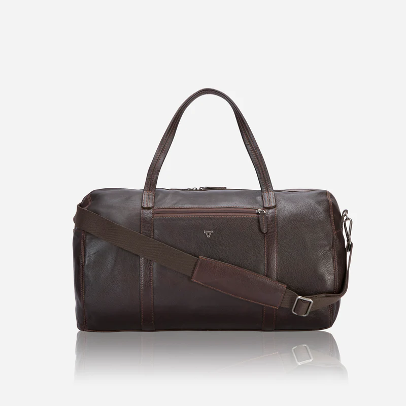 Genuine Leather Military Style Duffel Bag