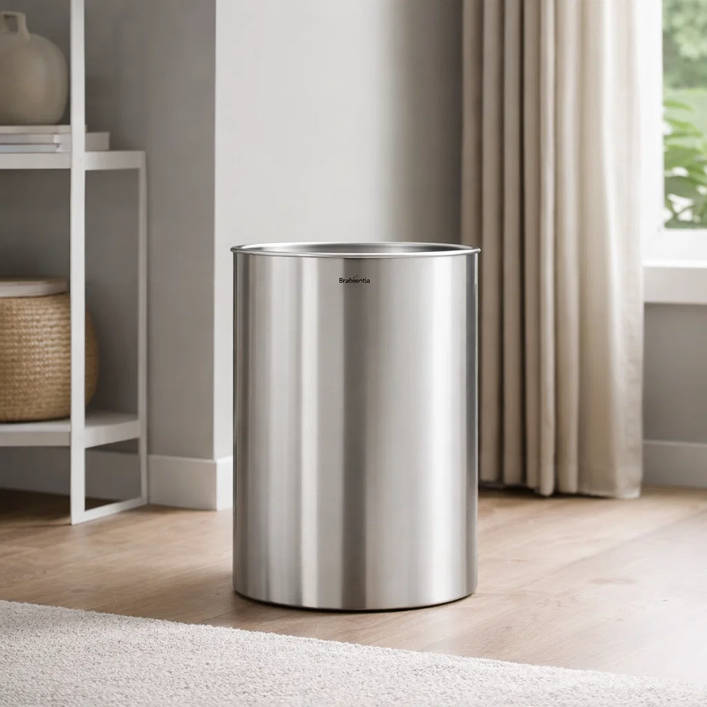 15L Matt Steel Waste Bin