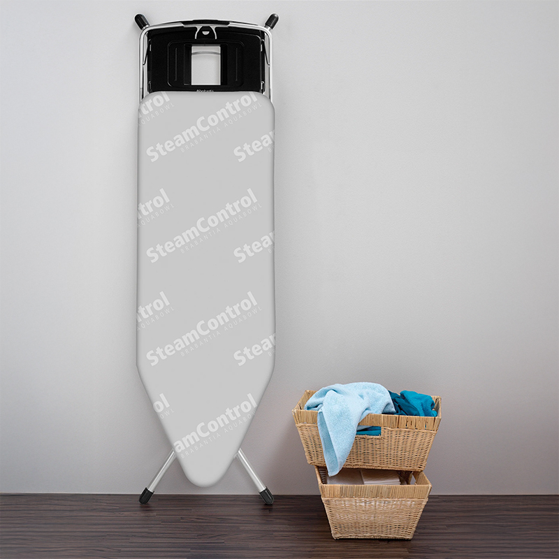 Ironing Board with Foldable Steam Unit Holder and Aqua Bowl