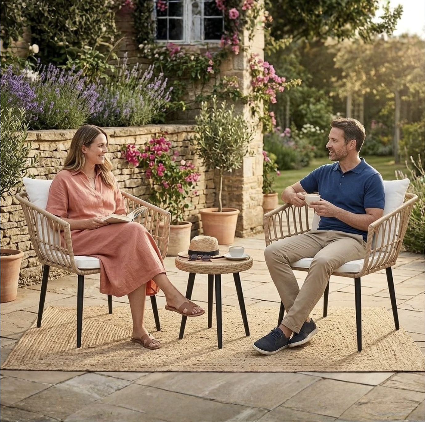 デュアルランド　Tropical 、Bayou セット 34% off on 3-Piece Seychelles Rattan Patio Set | OneDayOnly