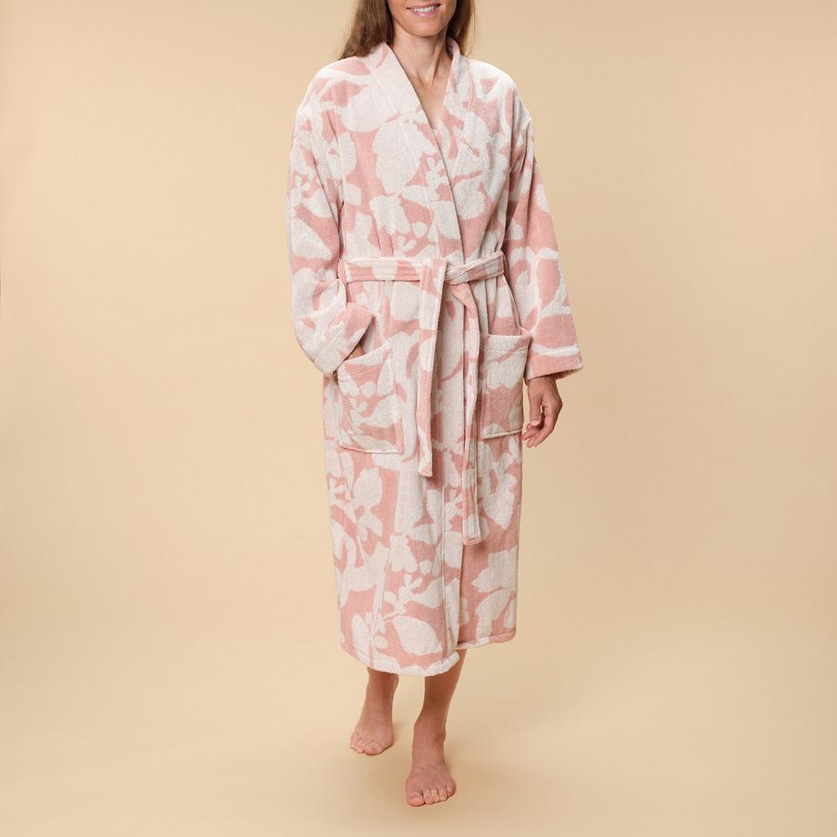 Unisex Patterned Soft Fleece Bathrobe