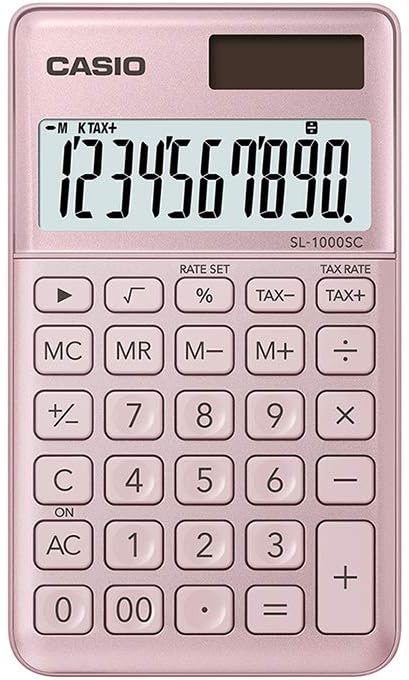 10-Digit Solar Pocket Calculator (Model: SL-1000SC)