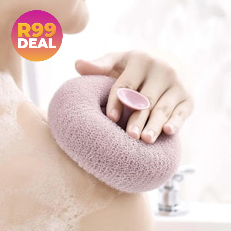 2x Exfoliating Body Scrubbers with Suction Cups