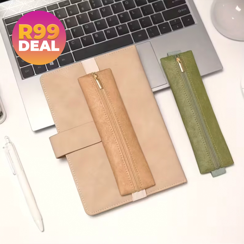 PU Leather Book Pen Holder with Elastic Band