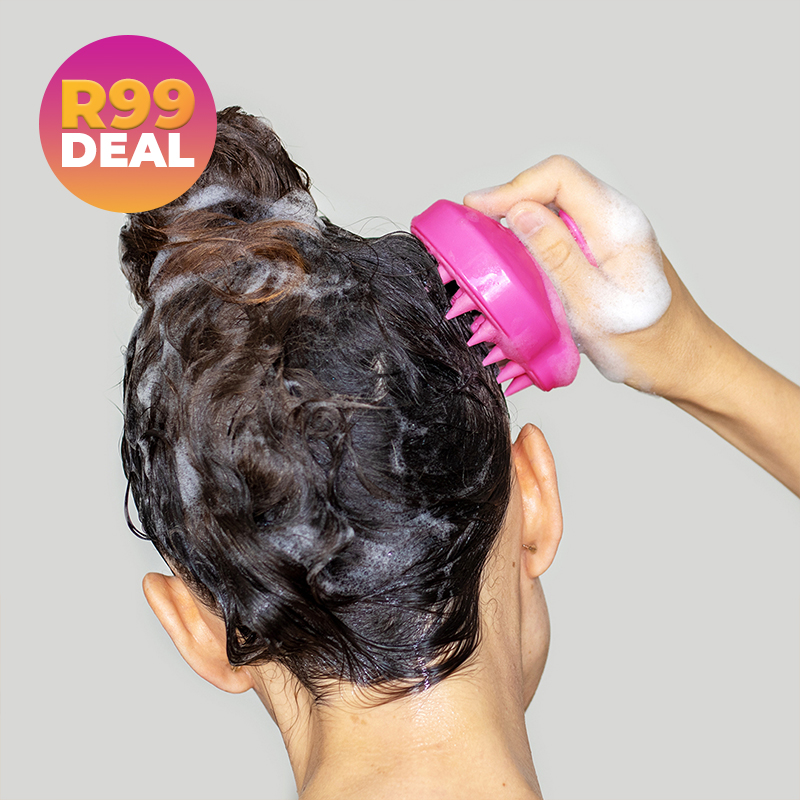 2x Exfoliating Silicone Scalp & Hair Massage Brushes