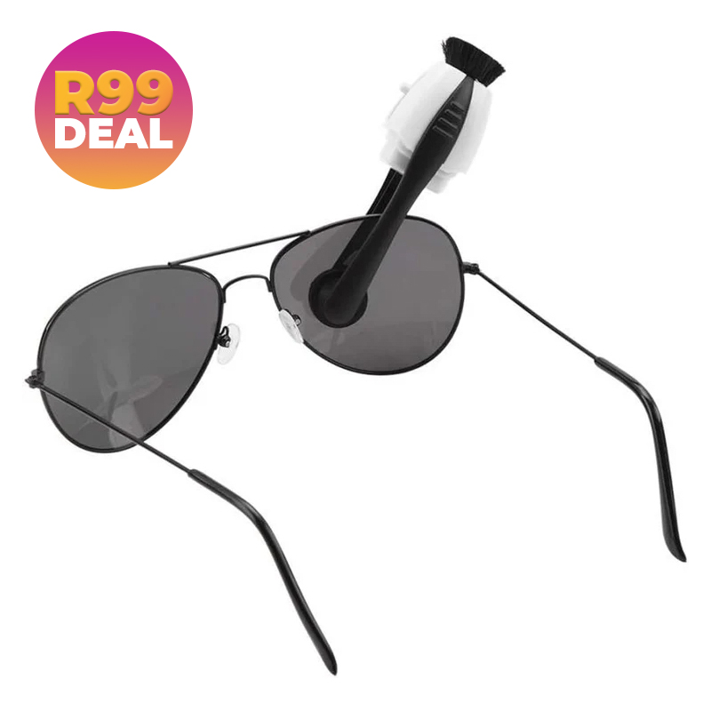 2x Dual Action Microfibre Glasses Cleaners