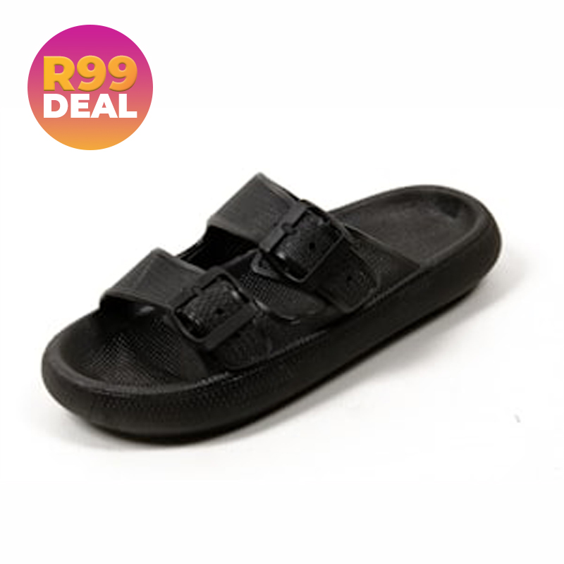 Ladies Double Buckle Sandals