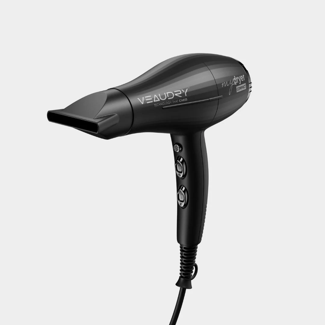 myDryer Compact Matte Black Hair Dryer