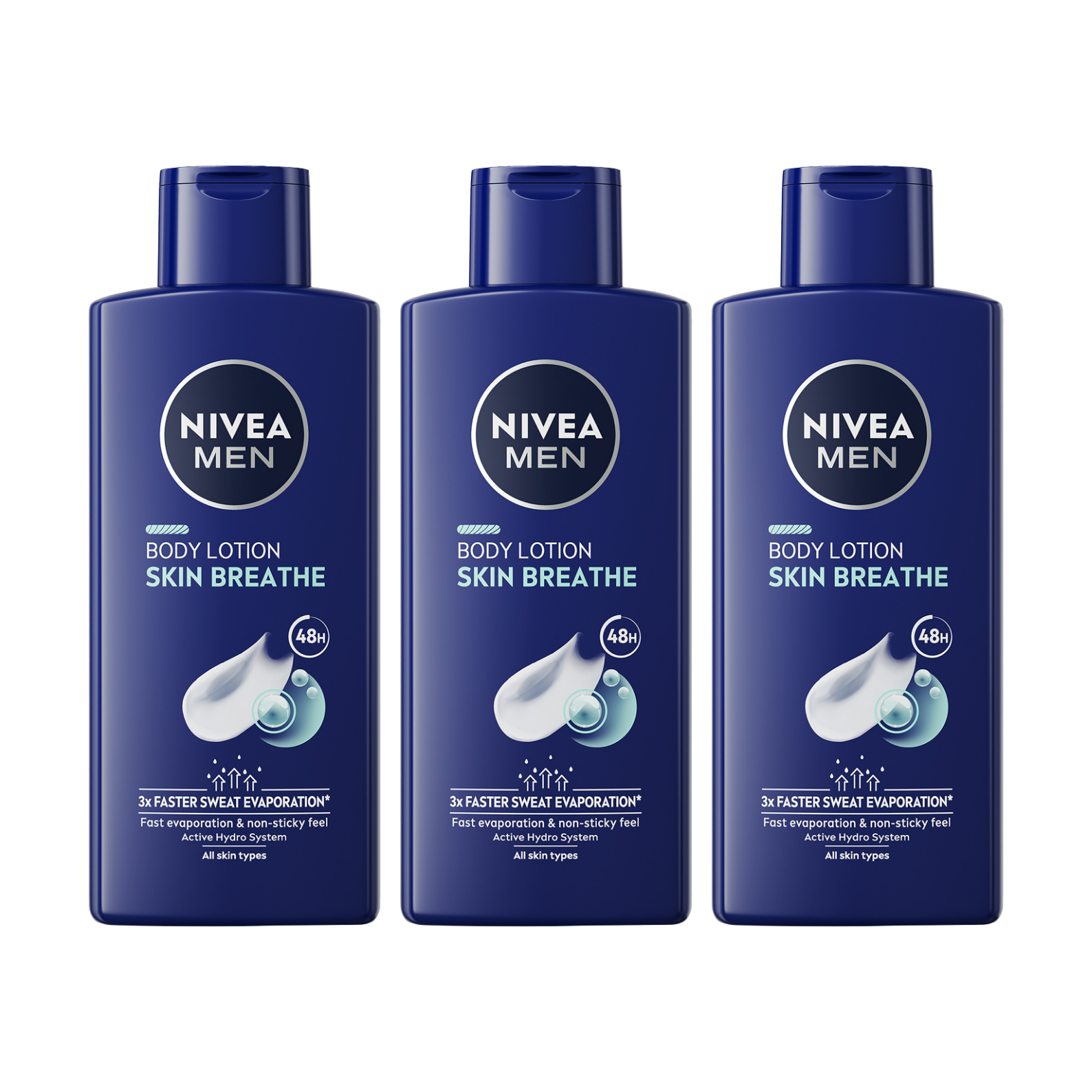 3x 400ml Men's Body Lotions