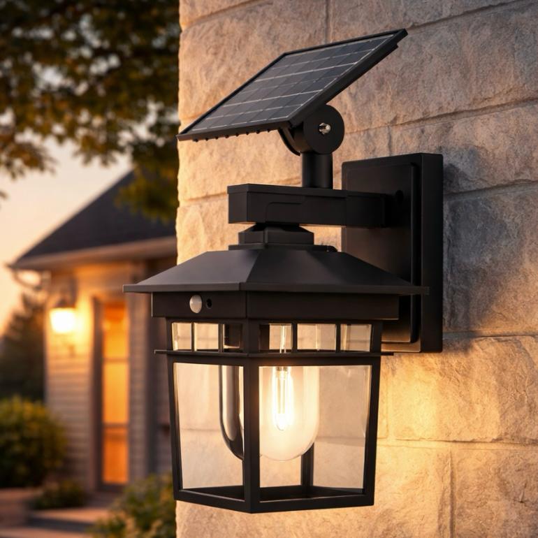 Solar LED Outdoor Motion Sensor Wall Light