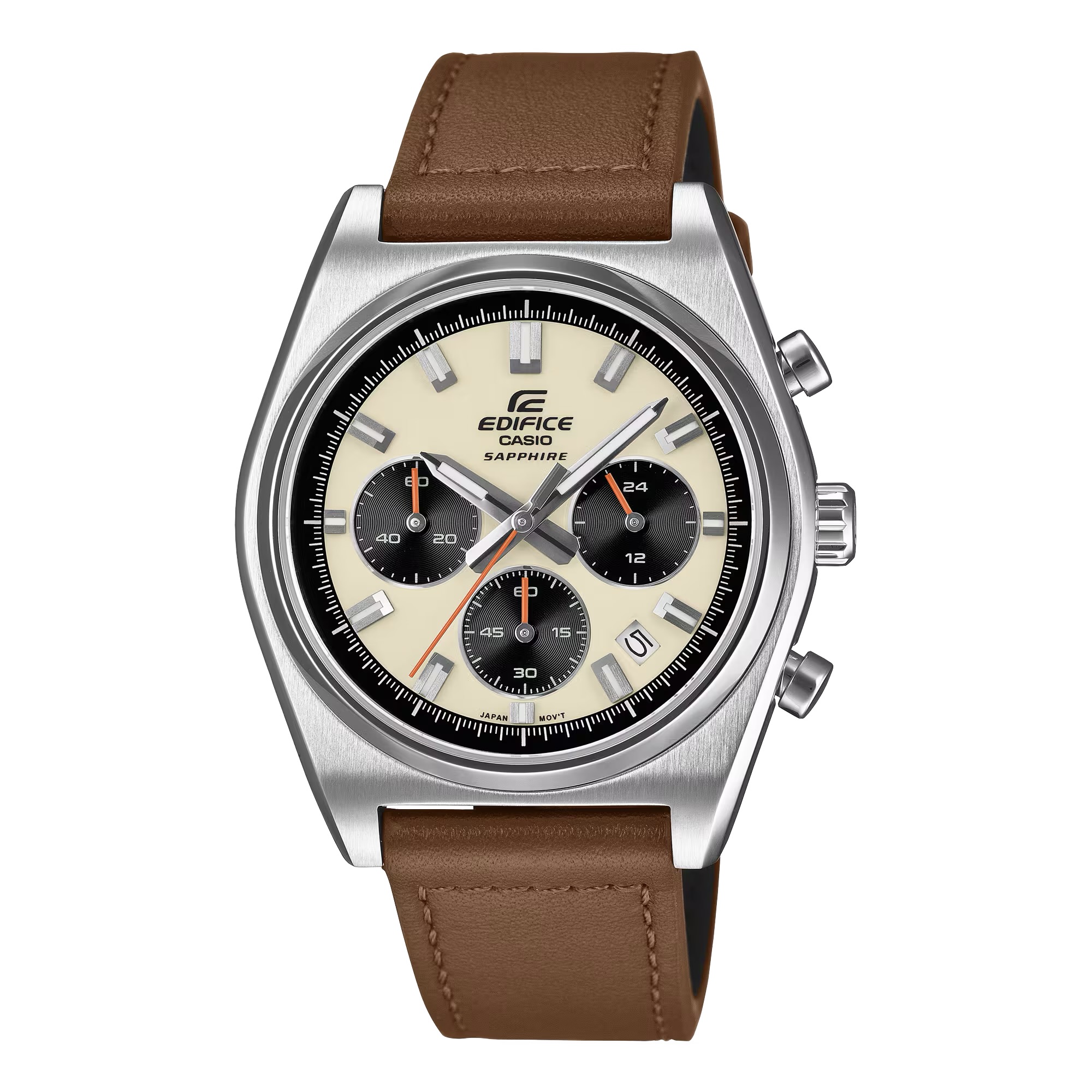Men's Edifice Standard Chronograph Leather Watch