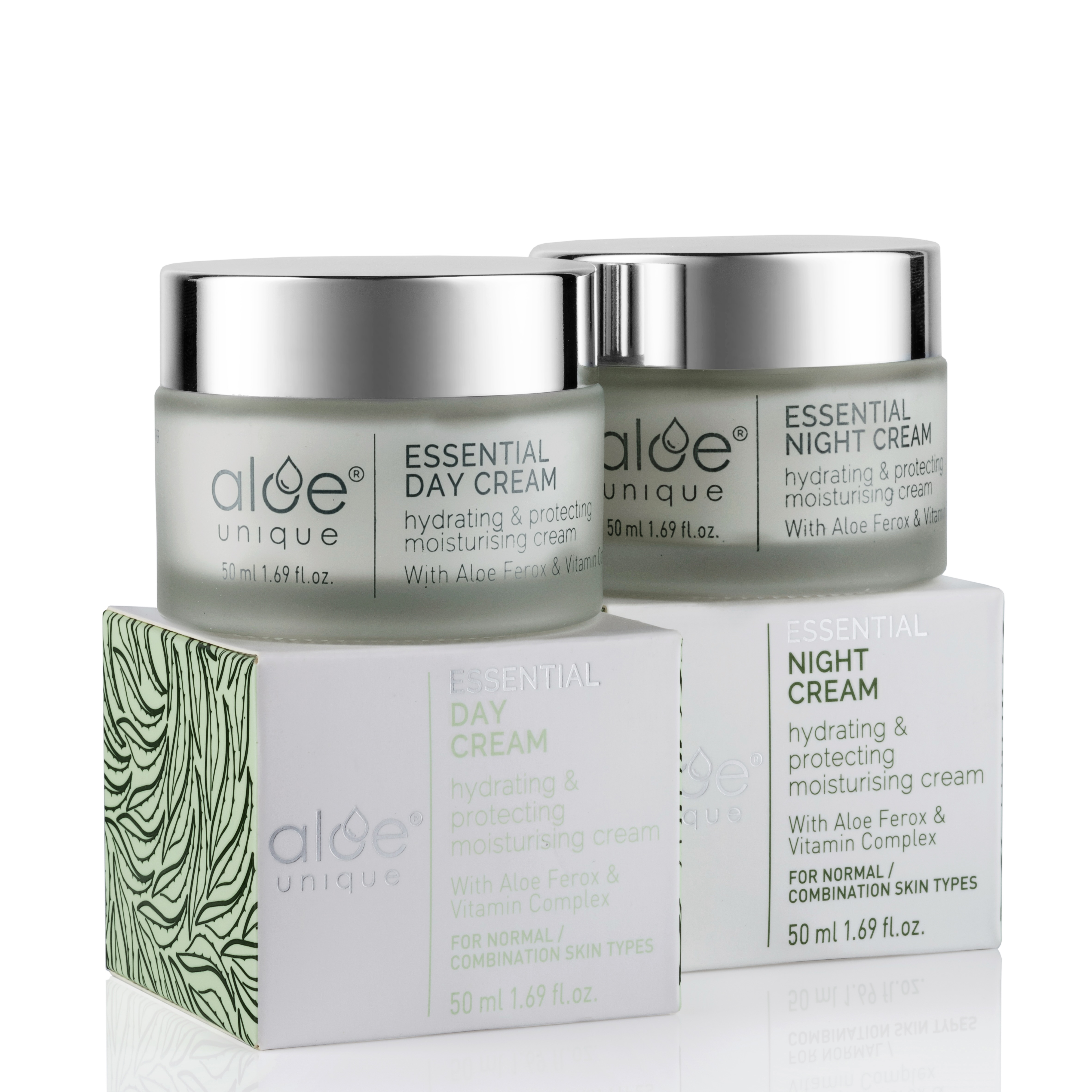 2-Piece 50ml Essential Day and Night Cream Bundle