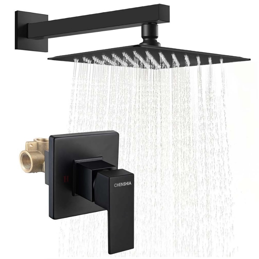 2-Piece Luxury Stainless Steel Rainfall Shower Set
