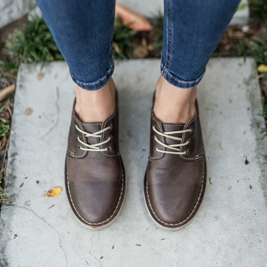 Ladies Diesel Brown Genuine Leather Vellies