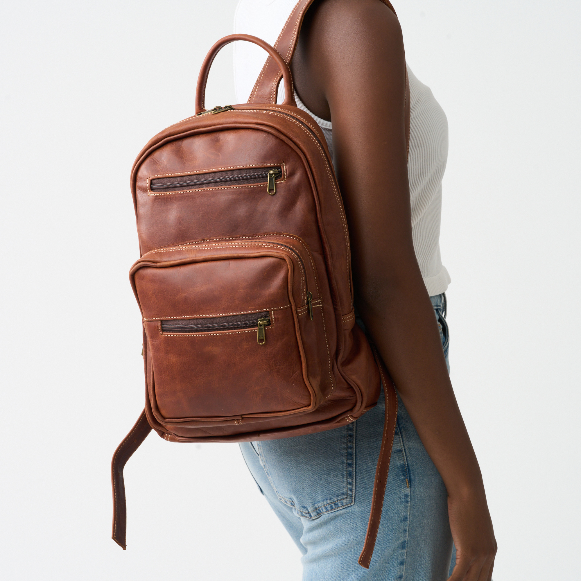 Genuine Leather Classic Backpack