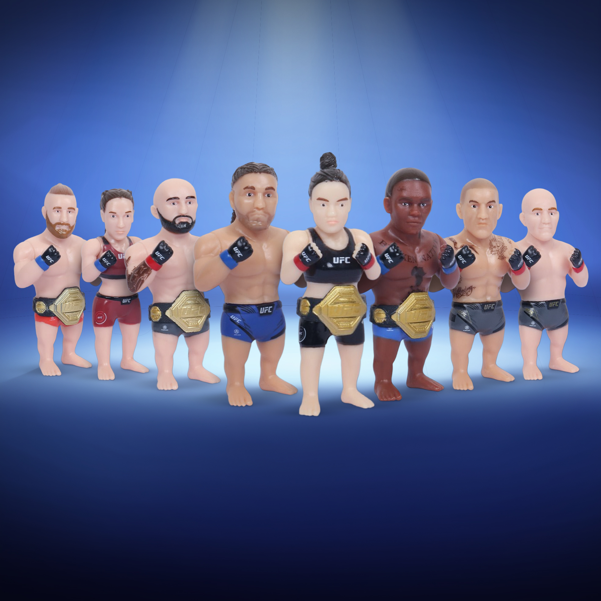 8x Collectible Fighter Figures