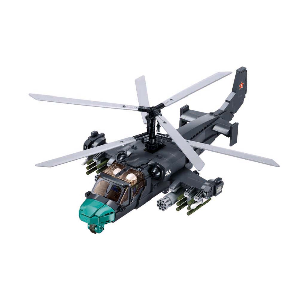913-Pieces Model Bricks KA-52S Gunship 1/35 Building Set (Model: M38-B1138)