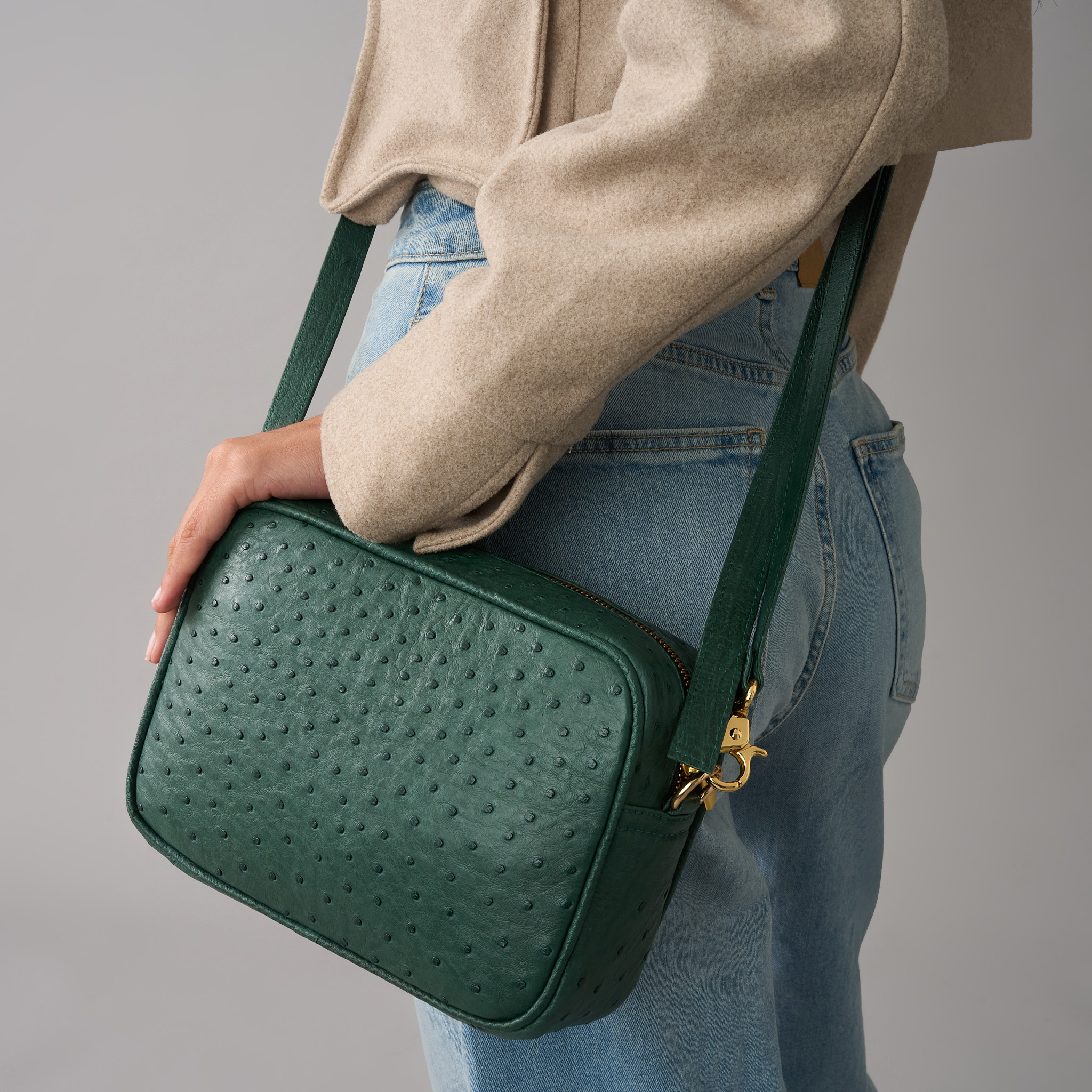 Genuine Ostrich Leather Émera Slingbag