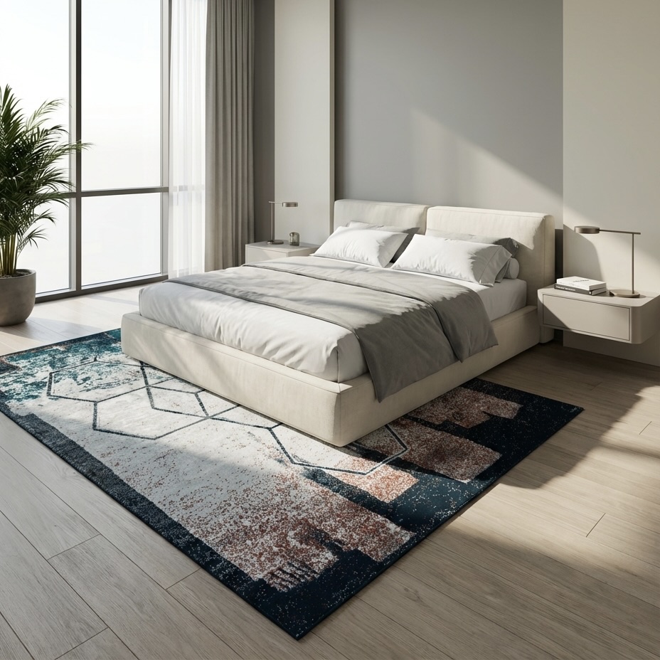 Triology Brushed Geometric Rug
