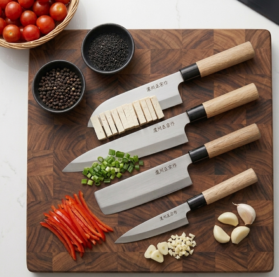 4-Piece Japanese Knife Set